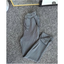 Risil-Nu Company Yeni Sezon Premium Krep Kumaş Çizgi Detaylı Unisex Pantolon