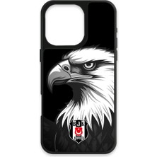 iPhone 16 Pro Max Uyumlu Beşiktaş Büyük Kartal Cam Lisanslı Telefon Kılıfı