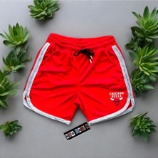 Risil-Nu Company Yeni Sezon Interlok Kumaş Yazlık Spor Şort Kırmızı