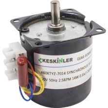 Keskinler 60-Ktyz 2.5rpm 14W Ac Senkron Motor