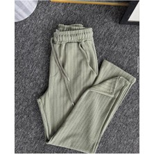Risil-Nu Company Yeni Sezon Premium Krep Kumaş Çizgi Detaylı Unisex Pantolon