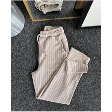 Risil-Nu Company Yeni Sezon Premium Krep Kumaş Çizgi Detaylı Unisex Pantolon