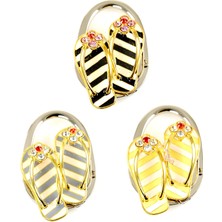 Elifeshop Sandalet Tasarımlı Katlanabilir Metal Çanta Askısı | Taşınabilir Lüks Çanta Tutucu Çanta Aksesuarı