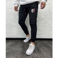 Risil-Nu Company Erkek Tokyo Panda Siyah Jogger Yazlık Eşofman Altı