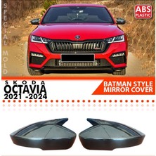 Tuning Vadisi Skoda Octavia Batman Yarasa Ayna Kapağı Piano Black / 2021-2024 Arası