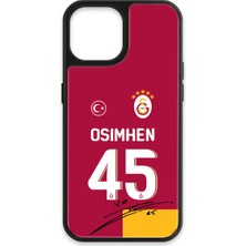 iPhone 15 Uyumlu Galatasaray Victor Osimhen Parçalı Forma Imzalı Cam Lisanslı Telefon Kılıfı