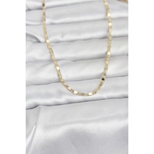 Callerrons Accessories cm 14K Gold Renk Ezme Zincir 60 cm Kadın Kolye - EBJ260207W39430