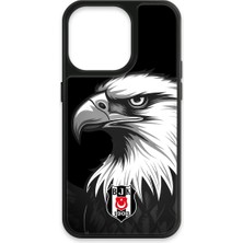 iPhone 14 Pro Uyumlu Beşiktaş Büyük Kartal Cam Lisanslı Telefon Kılıfı
