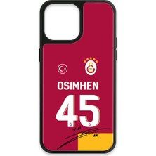 iPhone 13 Pro Max Uyumlu Galatasaray Victor Osimhen Parçalı Forma Imzalı Cam Lisanslı Telefon Kılıfı