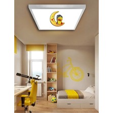 Gökyüzü Panel Çocuk Odası AVIZE-30CMX30CM KARE-24WATT LED-6500 Kelvin (BEYAZ)-15-20M2 Alan Homojen Aydınlatma-