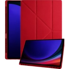 AK-SA-STR Newface Samsung Galaxy Tab A11 Plus Kalemlikli Mars Tablet Kılıfı - Kırmızı