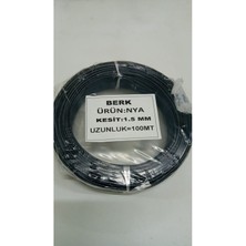 İNWATT 1.5 mm Siyah Nya Kablo 100 Metre  Tam Kesit Tesisat Kablosu