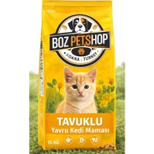 Boz Petshop’a Özel Yenilebilir Orta Segment Yavru Kedi Maması 15 kg Tavuklu