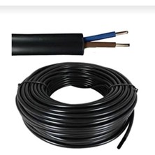 İNWATT Ağaç Feneri Kablosu 2x0,5 Siyah Kablo 10 Metre Elektrik Montaj Kablosu