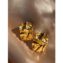 Stainless Steel Wrinkled Küpe