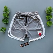 Risil-Nu Company Yeni Sezon Interlok Kumaş Yazlık Spor Şort Gri