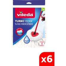 Allians Turbo Üçgen Başlık Mikrofiber Yedek Paspas 6'lı Set