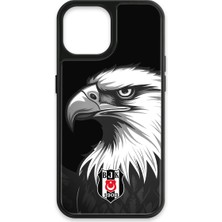 iPhone 15 Uyumlu Beşiktaş Büyük Kartal Cam Lisanslı Telefon Kılıfı