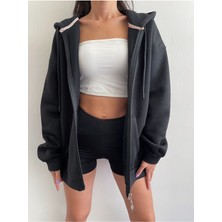 Risil-Nu Company Kapüşonlu Fermuarlı Sweatshirt