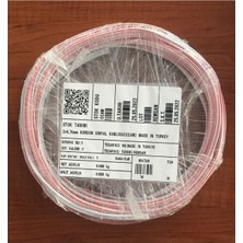 İNWATT 2x0,75 Mm2 Cca Kordon Sinyal Kablosu Tam Kesit 48 Tel (10 Mt)