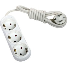 İNWATT Topraklı Ara Kablo 3'lü Priz 2 M