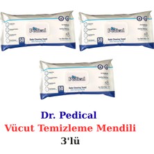 Dr.pedical Vücut Temizleme Mendili 50 Adet - 3'lü