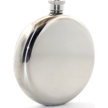 Shoplet Buğz Paslanmaz Çelik Yuvarlak 8 Oz Tekli Matara Çelik Renk