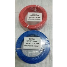İNWATT 1.5 mm 2 Adet 100'ER Metre Kırmızı-Mavi Aydınlatma Tesisat Kablo Grubu