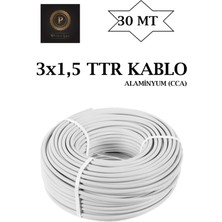 İNWATT 3x1,5 Çok Telli Ttr Kablo 30 Metre (Cca)
