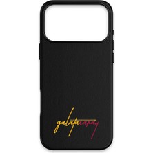 iPhone 17 Pro Uyumlu Galatasaray El Yazı Deri Magsafe Lisanslı Telefon Kılıfı