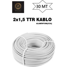 İNWATT 2x1,5 Çok Telli Ttr Kablo 30 Metre (Cca)