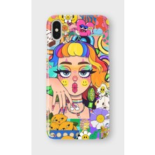 Lelia iPhone X/xs Uyumlu Baskılı Şeffaf Telefon Kılıfı | Koleksiyon: Chromatica Aura
