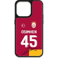 iPhone 13 Pro Uyumlu Galatasaray Victor Osimhen Parçalı Forma Imzalı Cam Lisanslı Telefon Kılıfı