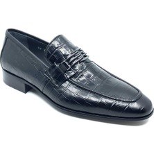 Darkwood Klasik Erkek Ayakkabı-Hakiki Deri-Tokalı-Siyah Renk