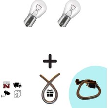 GMS Motosiklet Sinyal Ampulü 2 Adet 12-21 (+Buji Kablo Kılıfı Hdiye)