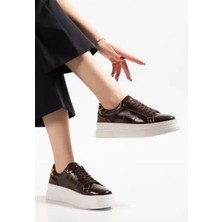 Shoegar Jetan Kahverengi Rugan Bağcıklı Spor Ayakkabı