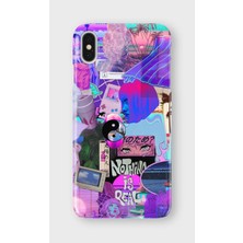Lelia iPhone X/xs Uyumlu Baskılı Şeffaf Telefon Kılıfı | Koleksiyon: Neondream District
