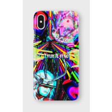 Lelia iPhone X/xs Uyumlu Baskılı Şeffaf Telefon Kılıfı | Koleksiyon: Neondream District