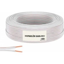 İNWATT  Kırmızı Beyaz 2x0,75 Haporlör Kordon Kablosu 75 Metre