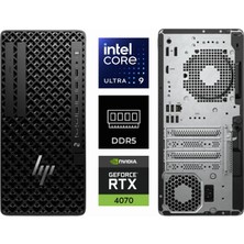 Hp Ws Z1 G1I Ultra 9 285K B34JSES-K0318 128GB 2tb Rtx 4070 12GB W11PRO Masaüstü Iş Istasyonu