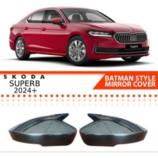 Tuning Vadisi Skoda Superb Batman Yarasa Ayna Kapağı Piano Black / 2024+