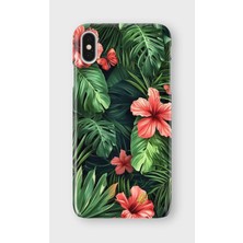 Lelia iPhone Xs Max Uyumlu Baskılı Şeffaf Telefon Kılıfı | Koleksiyon: Floraluxe Botanica