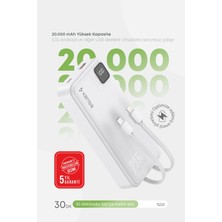 Kensa 20.000 Mah Dijital Göstergeli Dahili Çoklu Kablolu Powerbank – Süper Hızlı Şarj Taşınabilir Şarj