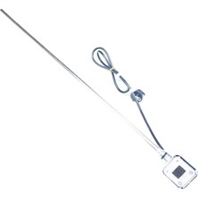 Sern 1200W Krom Renk Kare Dijital HP013 Model Havlupan Isıtıcı Rezistans 230V L:800MM 1/2'' (Yarım Parmak)