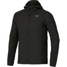 Mizuno Tech Light Hooded Jacket Erkek Yağmurluk Siyah