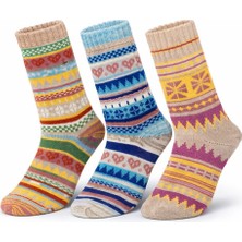 Çorap Kurdu 3'lü Kışlık Kalın Unısex Soket Çorap Set