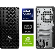 Hp Ws Z1 G1I Ultra 7 265 B34JSES-K0040 64GB 2tb+2tb Rtx A1000 8gb W11PRO Masaüstü Iş Istasyonu