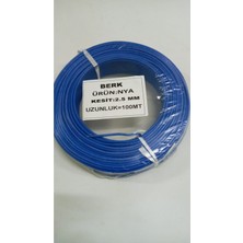 İNWATT 2.5 mm Mavi Nya Kablo 100 Metre  Tam Kesit Tesisat Kablosu