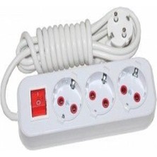 İNWATT 3'lü Grup Priz 5 Metre Topraklı Ara Kablo 6 Adet