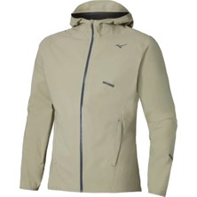 Mizuno Waterproof 20K Hooded Jacket Erkek Yağmurluk Kahverengi